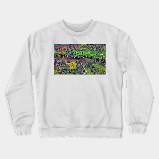 Alpine Valley Water Color Crewneck Sweatshirt by Shirts By AL